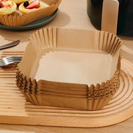 125 Pcs Air Fryer Paper Liner Food Grade Airfryer Liner Nonstick Oilproof Baking Paper Liner Unbleac
