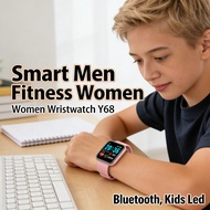 Y68 smart watch, men & kids, fitness, Bluetooth, digital LED, sport, wristwatch, women