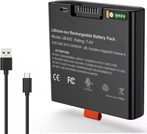Bluetooth Speaker Battery for JBL Xtreme 5/ Xtreme 4, JBL PartyBox Stage 320 JBL Battery 400, FG4CEL