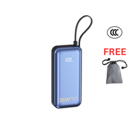 C75 Super Fast Charging 65W Quick Charge 4.0 CCC Certified Powerbank with Built In Type C Lightning