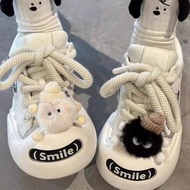 CHINVAS Women's Rope Sneakers with Super Cute CHIBI Soot Sticker New Sneakers Women