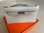 White Mini Kelly Pochette