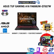 [ผ่อน0%10ด.]ASUS TUF GAMING A16 FA608UM-QT027W/Ryzen™ 7 260/ประกัน 2 YEARS Onsite Service+1Y Perfect