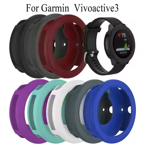Soft Silicone Smart Watch Ultra-thin Frame For Garmin Vivoactive 3/Element Cover Protection Case For