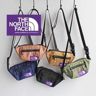 日本 The North Face 紫色Labe 純色牛津布 迷你腰包型 斜咩袋