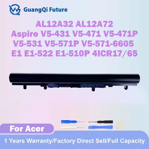 AL12A32 2500mAh 37Wh Laptop Battery For Acer Aspire V5-471 V5-471G V5-471P E1-522 E1-530 E1-532 E1-5