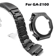 LANGLEY Watch Band Bezel For GA-2100 Watch Band Strap Bezel and Case  Refit Remodel 316L Stainless S