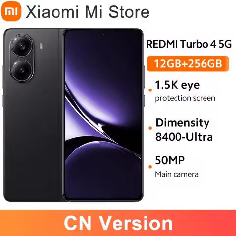 Redmi Turbo 4 5G Chinese Version Dimensity 8500-Ultra 50MP Xiaomi HyperOS 6550mAh 1.5K High-Brightne
