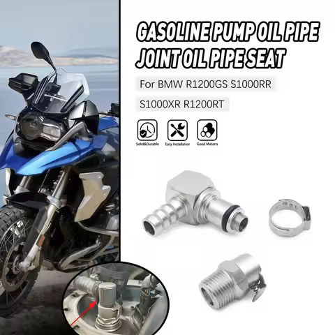For BMW R1200GS ADV R1200RT S1000RR S1000XR K1200R K1300R K1600GTL HP4 Rninet Fuel Petrol Line Hose 