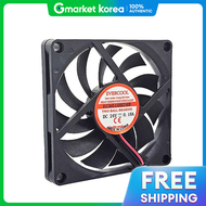 พดลมระบายความรอนเคส DC 24V 80 มม. รน EC8010H24B-2P แบบ 2 พน