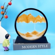 Creative 3D Dynamic Sand Painting Hourglass Decor