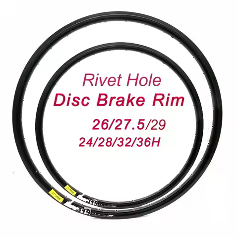 1Pc/2Pcs Double Layer Bicycle Rim With Rivet Aluminum Alloy Mtb/Road Bike Rim 24/26/27.5/29 Inch 24/
