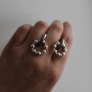 Mixed Metal Charm Hoop Earrings,Two Tone Earrings,Mixed Metal Jewelry,prom earin