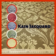 [Cut Length] JACQUARD Semi Blackout Dim-Out Sunblock Curtain Fabric / Kain Langsir (55inches 140cm)