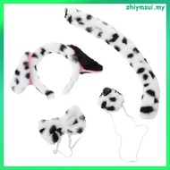 1 Set Dalmatian Costume Set: Puppy Dog Ears Headband Kit - Include Dalmatian Ears Headband Tie Nose 