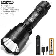 Alonefire C8s XM-L T6 L2ไฟฉาย LED 4000 Lumens 5โหมด Camping Lanterna กันน้ำ