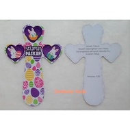 Happy Easter. Bible Verse book insert. Bookmarks. Bookmark. 1