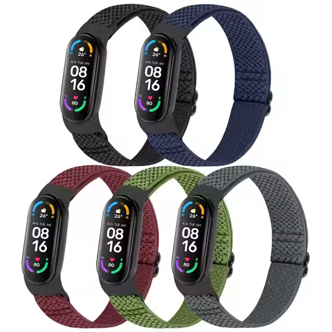 Nylon Elastic Band for Xiaomi Mi Band 7 6 5 4 3 NFC Watch Replacement Strap Compatible with Amazfit 