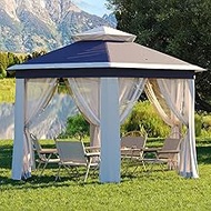 HarmonyHealth 13 x 13FT Pop Up Gazebo, Hexagonal Outdoor Canopy Shelter, Instant Patio Gazebo Tent w