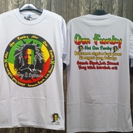 Tony Q Rastafara Om Funky Javamaika Rasta Apparel White T-Shirt