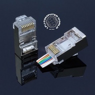 Comlink EZ RJ45 CAT6 Passthrough FTP Network Modular Plug Connector Pass Through