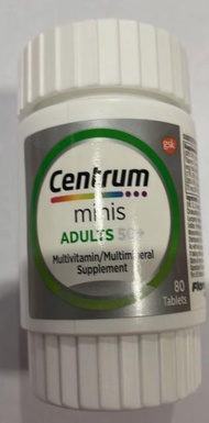 Centrum Minis Silver Adults 50 + Vitamin Multimineral Supp Made in USA