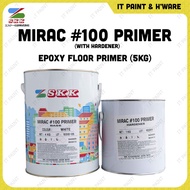 SKK Mirac #100 Primer 4KG with Hardener 1KG Extreme Heavy Duty Floor Epoxy Primer Paint Undercoat Ca