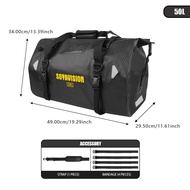 Motorcycle Rear Seat Bag Waterproof Bag 40L 66L 90L Motorbike Dry Duffel Bag for TravelMotorcycling 