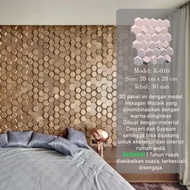 wallpaper dinding 3d wall panel gypsum dan concert - k-010