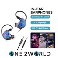 EPZ Q1 Pro Hi-Fi In-Ear Earphones – Dual Magnetic Circuit, LCP Diaphragm, 3D-Printed Resin Design wi