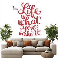 Life Is What You Make It Wall Sticker Decotherapy