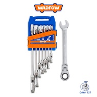 WADFOW 7 Pcs Flexible Ratchet Spanner Set, Size: 8mm, 10mm, 12mm, 13mm, 14mm, 17mm, 19mm, Cr-V + CrM