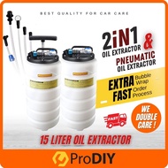 Oil Extractor 15Liter Pneumatic & Manual Oil Extractor Pump Vacuum Oil Fluid Pump 15 L Pneumatic Oil