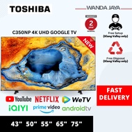 [FAST DELIVERY] Toshiba 50" Smart 4K UHD C350NP Google TV 50C350NP | 55C350NP Television / 电视机