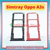 Simlock Oppo A3s Sim Lock/ Sim Tray/ Oppo A3s Card Holder Simtray Sim Tock Sim Slot Holder Oppo A3s 