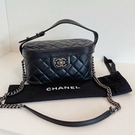 香奈兒/Chanel 孟買黑銀2way盒子包 手提/肩背包