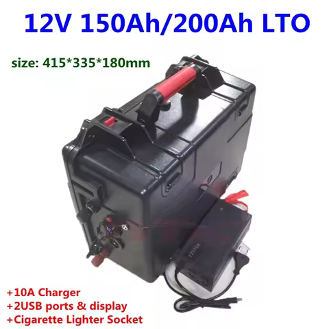 Powerful 6S 12V LTO 150Ah 180Ah 200Ah LTO Lithium titanate battery 2.4V cells for Camper/solar syste