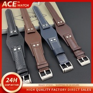 For FOSSIL 22mm Men's watch leather strap Integrated wrist strap match CH2564 CH2565 CH2891 CH3051