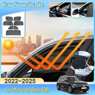 For Mercedes Benz EQB X243 2024 2022 2023 2025 Mesh Sun Shade Car Magnetic Sunshade Anti-UV Blocking