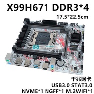 Brand New X99H671 Desktop Computer DDR3 Memory 2011-3 Motherboard E5-2666V3 Game Motherboard Set