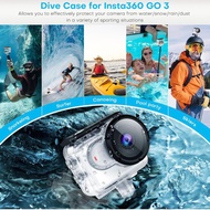 Insta360 GO 3S/GO3 Waterproof Case Dive Case 60M Underwater Filming Accessory with Bracket and Screw