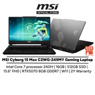 MSI Cyborg 15 Max C2WG-249MY(Intel Core 7 240H/16GB/512GB SSD/15.6" FHD 144HZ/RTX5070 8GB/W11/2Y) Ga