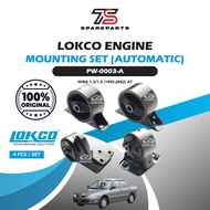 LOKCO Engine Mounting Proton WIRA 1.3/1.5 AT (1992-2002) (4pcs) +FREEGIFT Enjin Barang Kereta