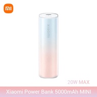 Xiaomi Power Bank MINI 5000mAh 20W MAX Lipstick Version P07ZM Mi Powerbank 5000 Portable Battery For iPhone 12 13 14 Pro