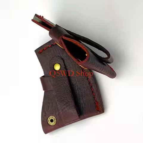 Q5WD PU Leather Axes Slices Cover Axes Sleeve Protector Guard Axes Sheath Adjustable Belt Hatchets C