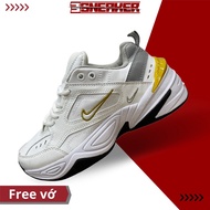M2k Tekno Platinum Tint Celery M2K Sneakers With Yellow Heels In White - 3 Sneaker