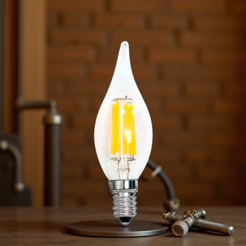 1-24PCS C35 Candle Led Bulb C35L E14 Base 2W 4W 6W 8W Edison Light Bulb 2700K Warm Cold White 6000K 