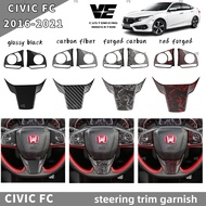 Vemart Honda civic fc 2016-2021 car steering trim garnish accessories