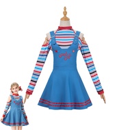 Chucky Costume from Child's Play Halloween Horror Chucky Cosplay Dress Set - Adult & Kids, Spooky Do