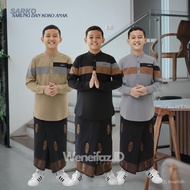 KATUN Instant Children's Sarong Made of Toyobo Material, Printed Ethnic Motif, Sarong Set Ziyadkoko,